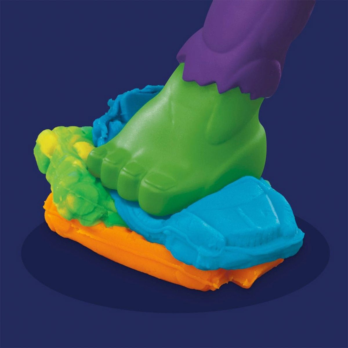 MASAS Y PLASTILINAS PLAY DOH MARVEL HULK APLASTA Y MOLDEA - 11