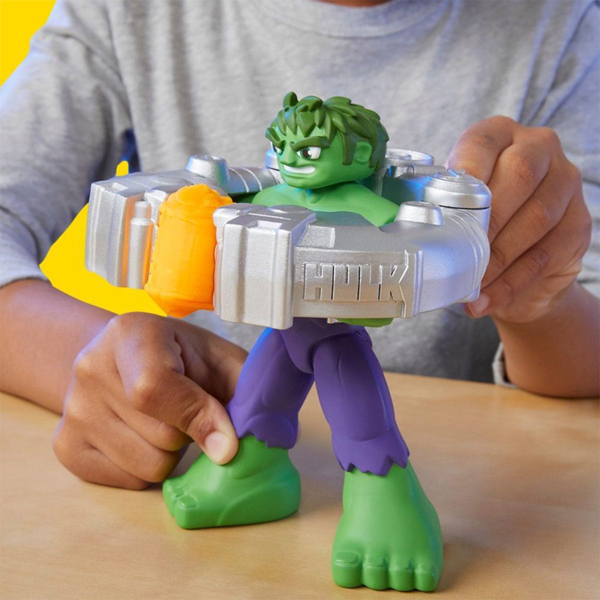 MASAS Y PLASTILINAS PLAY DOH MARVEL HULK APLASTA Y MOLDEA - 13
