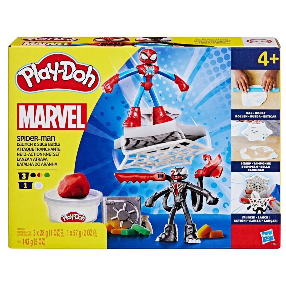 MASAS Y PLASTILINAS PLAY DOH MARVEL  SPIDER-MAN LANZA Y ATRAPA - 1