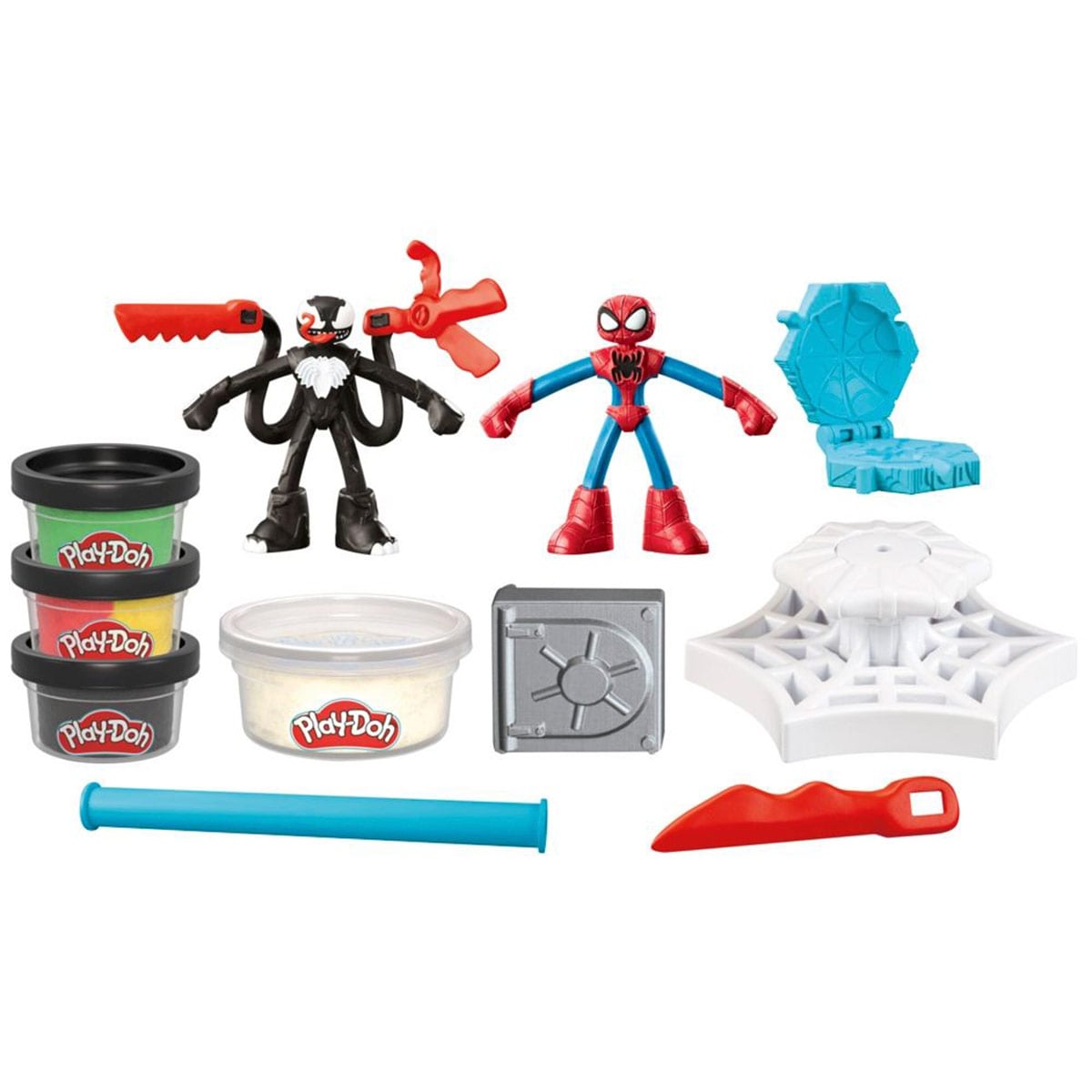 MASAS Y PLASTILINAS PLAY DOH MARVEL  SPIDER-MAN LANZA Y ATRAPA - 2