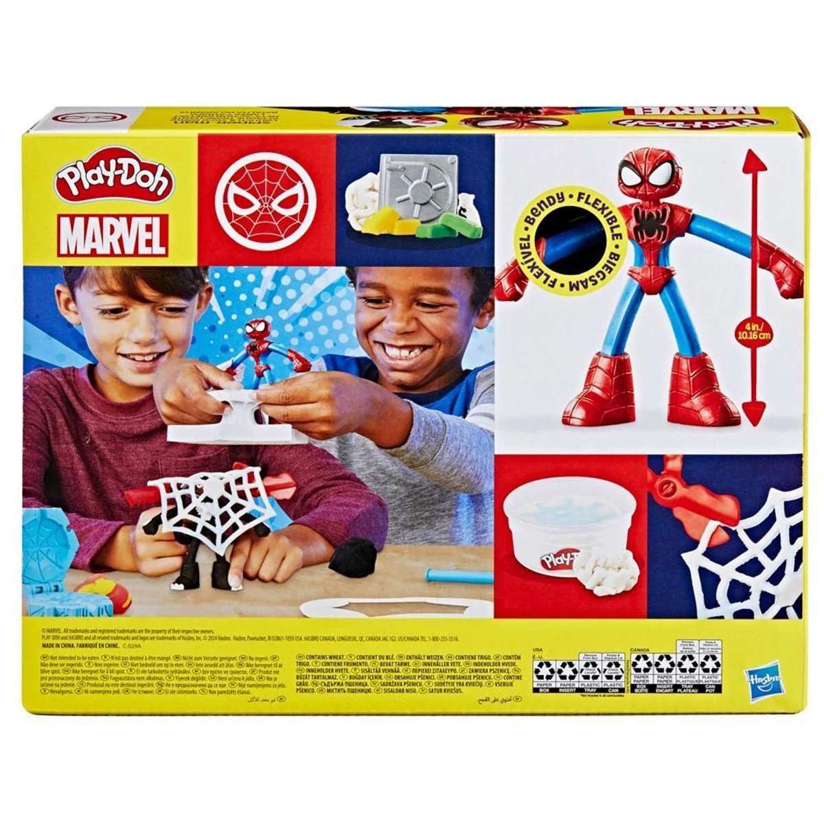 MASAS Y PLASTILINAS PLAY DOH MARVEL  SPIDER-MAN LANZA Y ATRAPA - 4