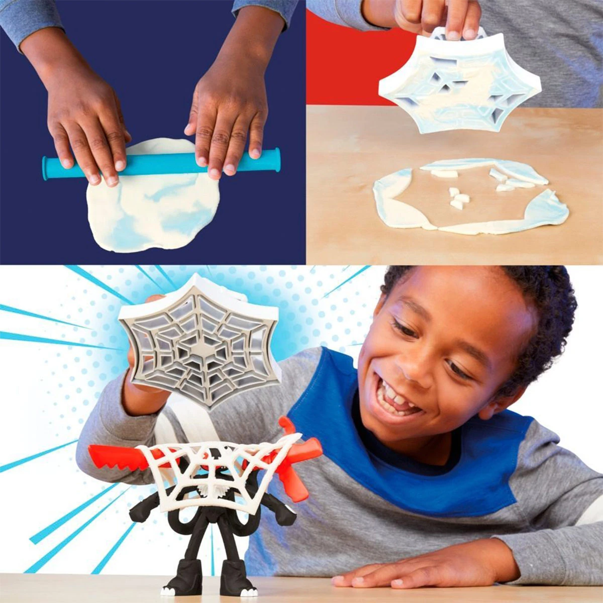 MASAS Y PLASTILINAS PLAY DOH MARVEL  SPIDER-MAN LANZA Y ATRAPA - 7