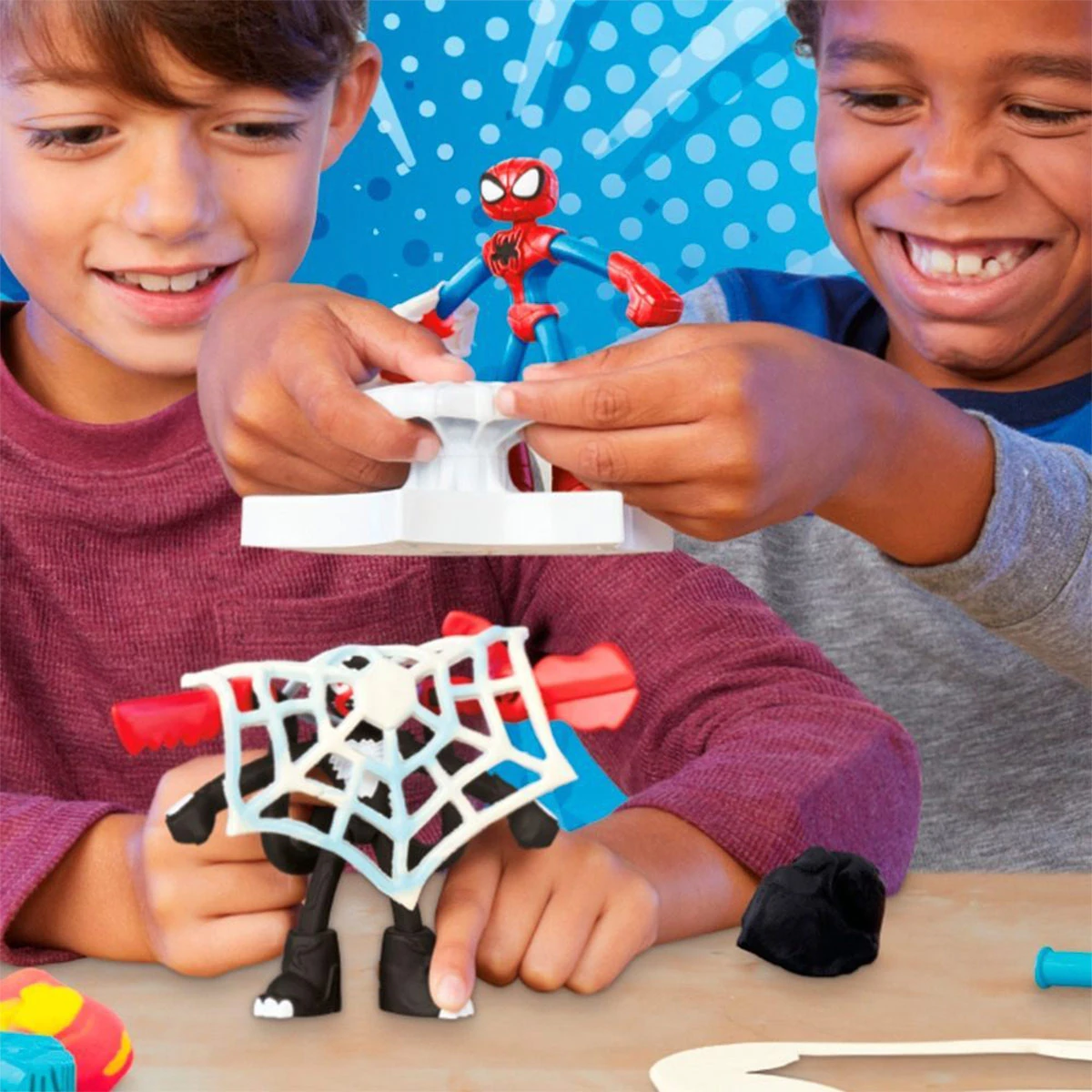 MASAS Y PLASTILINAS PLAY DOH MARVEL  SPIDER-MAN LANZA Y ATRAPA - 8