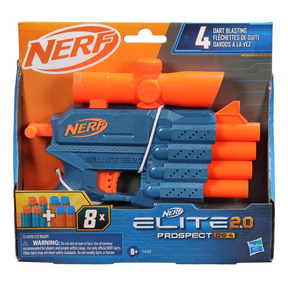 LANZADOR NERF ELITE 2.0 PROSPECT QS-4 - 1