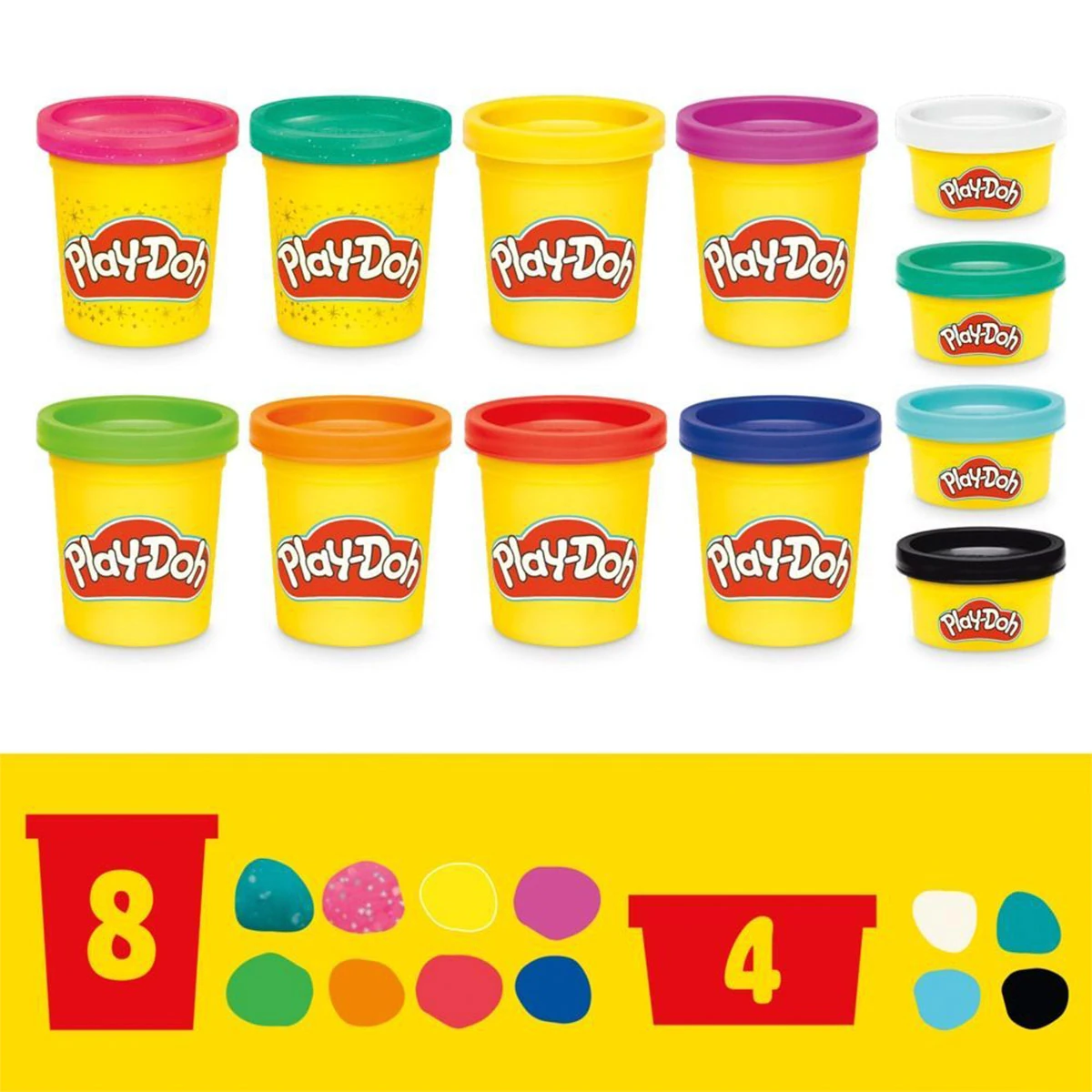 MASAS Y PLASTILINAS PLAY DOH SET BRILLANTES CREACIONES - 5