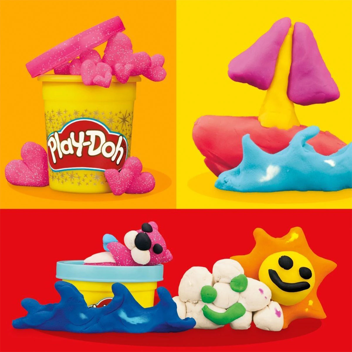 MASAS Y PLASTILINAS PLAY DOH SET BRILLANTES CREACIONES - 7
