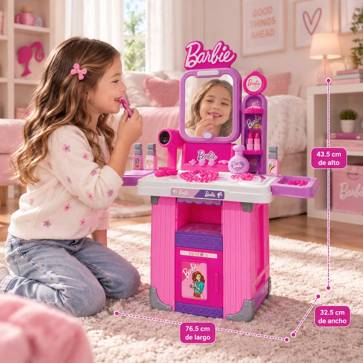 SET DE JUEGO BARBIE GLAM STATION SUITCA - 1