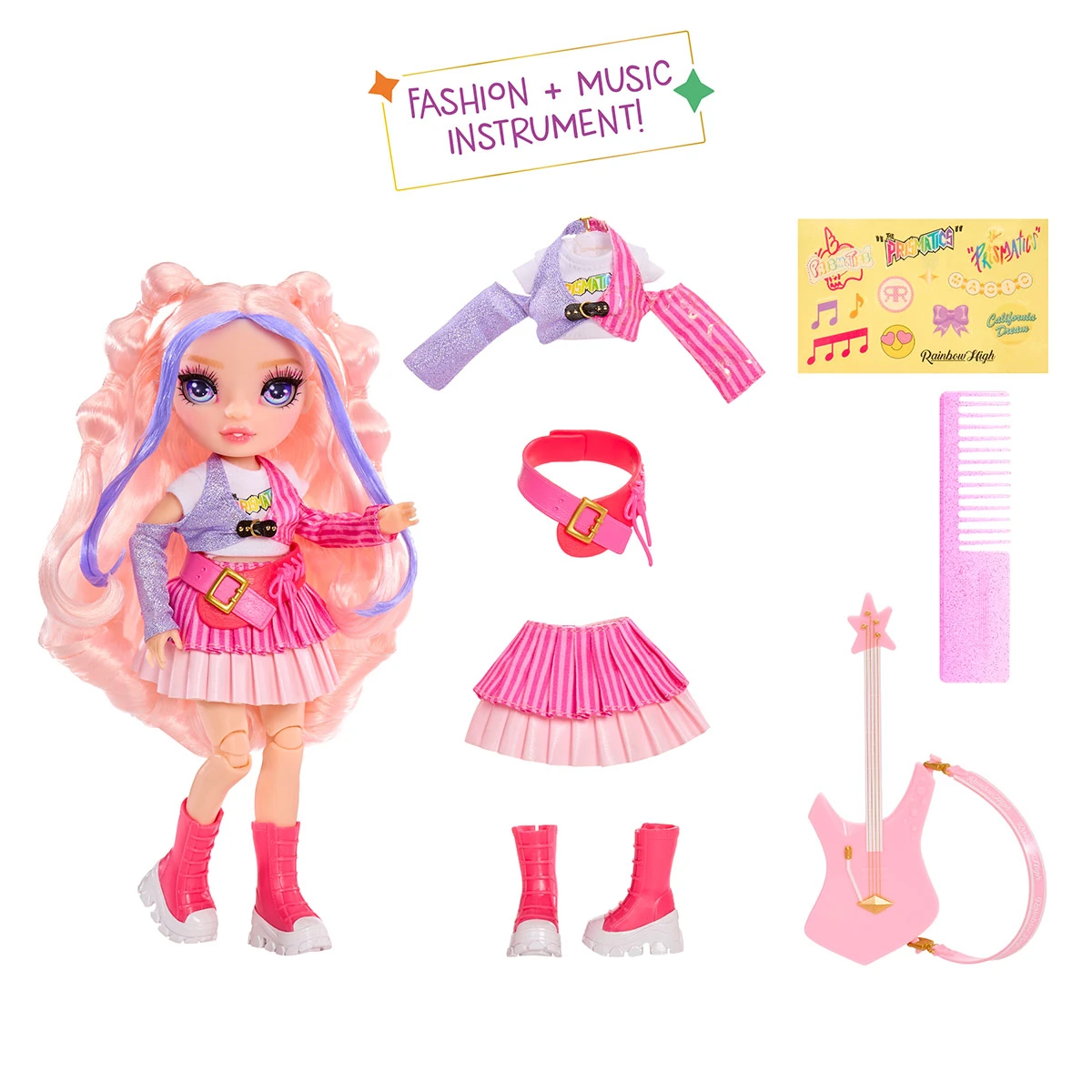 MUÑECA RAINBOW HIGH JUNIOR HIGH ROCKBAND FASHION DOLLS - 2
