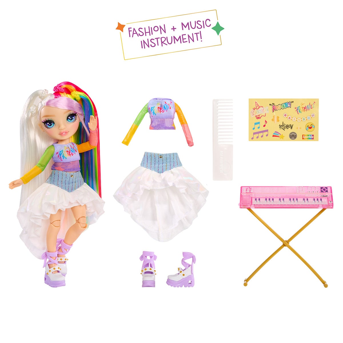 MUÑECA RAINBOW HIGH JUNIOR HIGH ROCKBAND FASHION DOLLS - 5