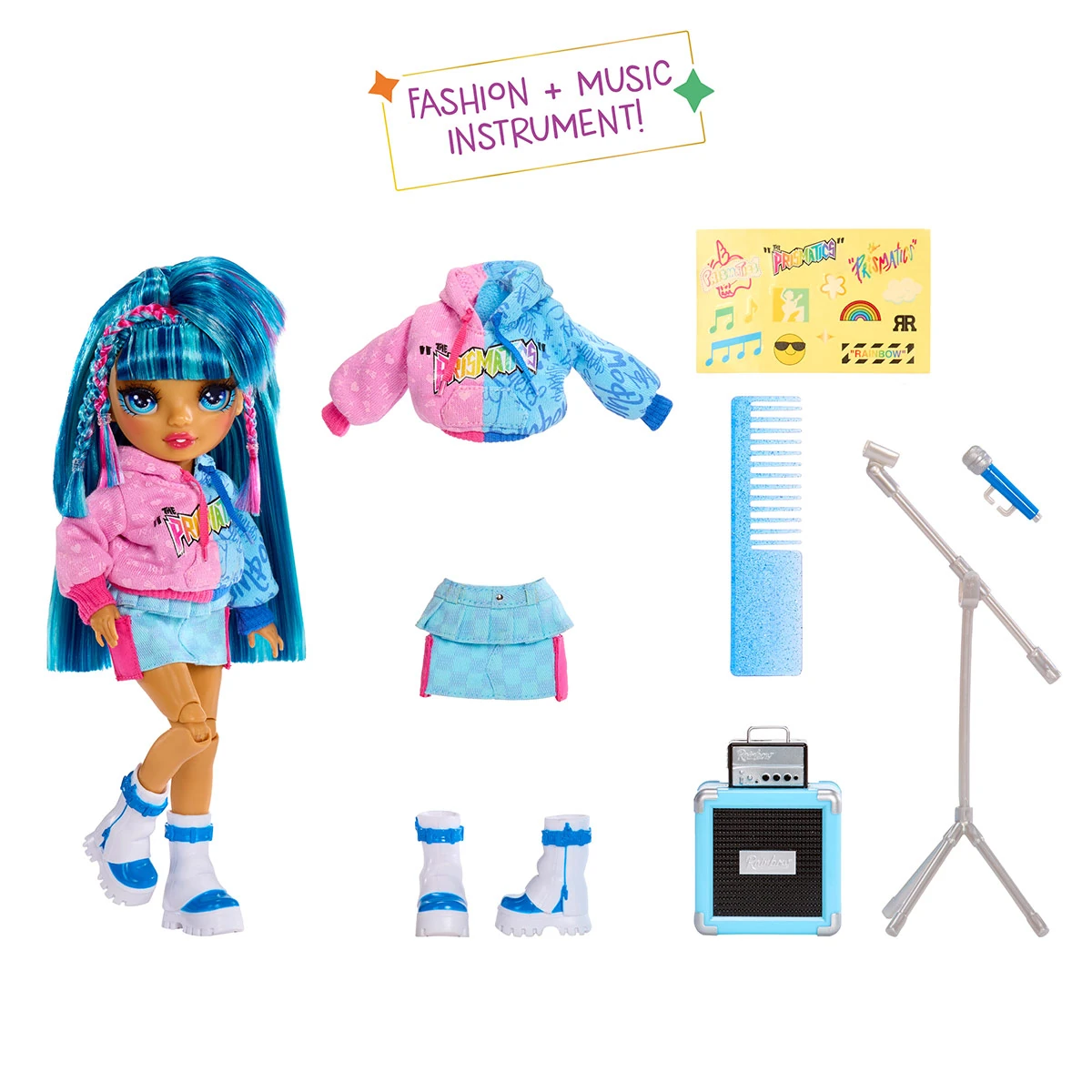 MUÑECA RAINBOW HIGH JUNIOR HIGH ROCKBAND FASHION DOLLS - 8