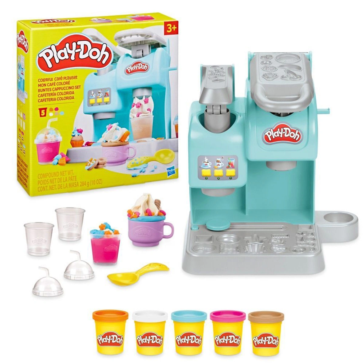 SET DE MASAS MOLDEABLE PLAY DOH KITCHEN CREATIONS SÚPER CAFETERÍA - 1
