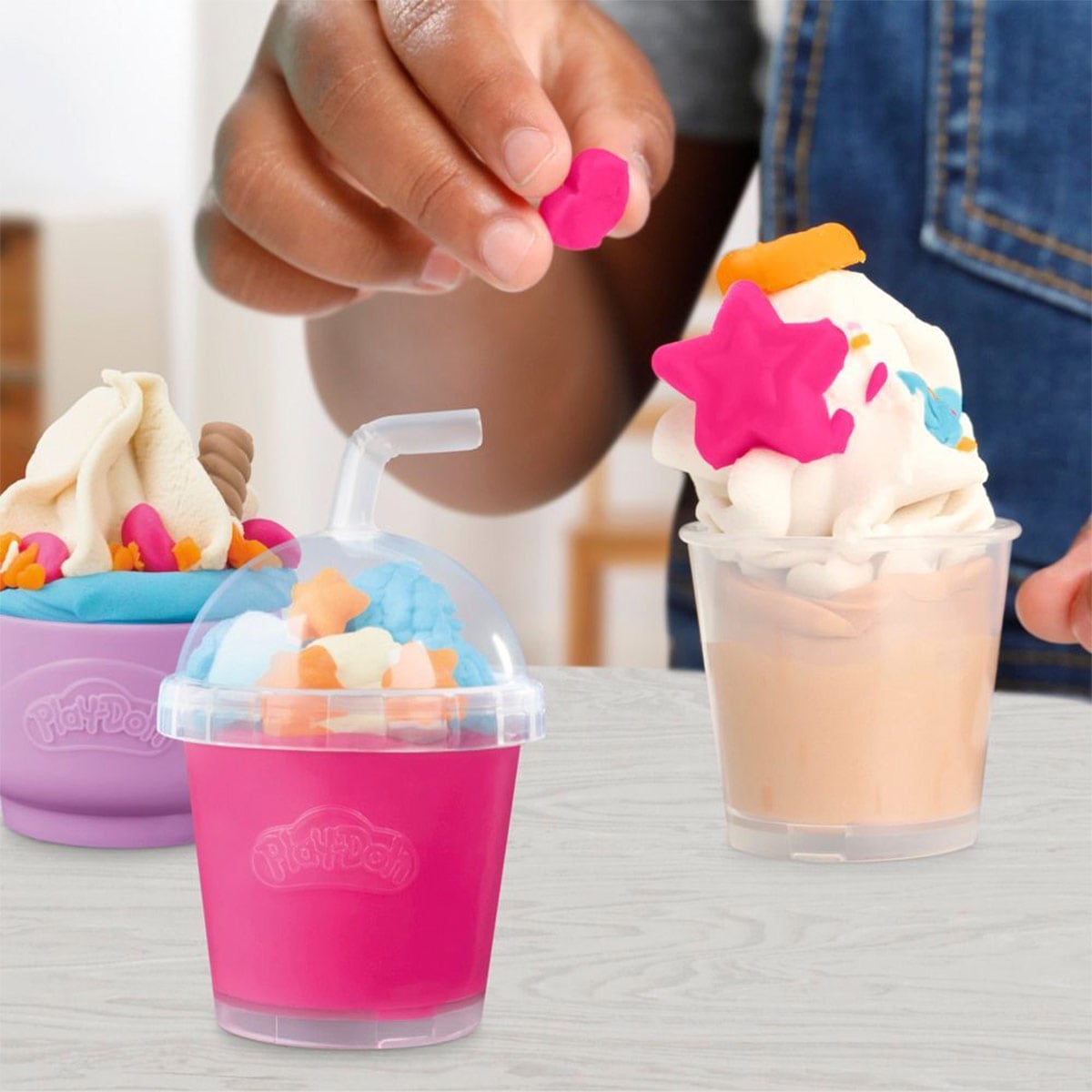 SET DE MASAS MOLDEABLE PLAY DOH KITCHEN CREATIONS SÚPER CAFETERÍA - 11