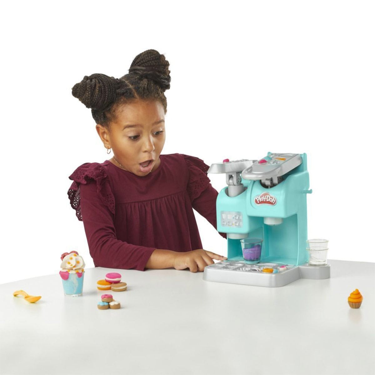 SET DE MASAS MOLDEABLE PLAY DOH KITCHEN CREATIONS SÚPER CAFETERÍA - 13