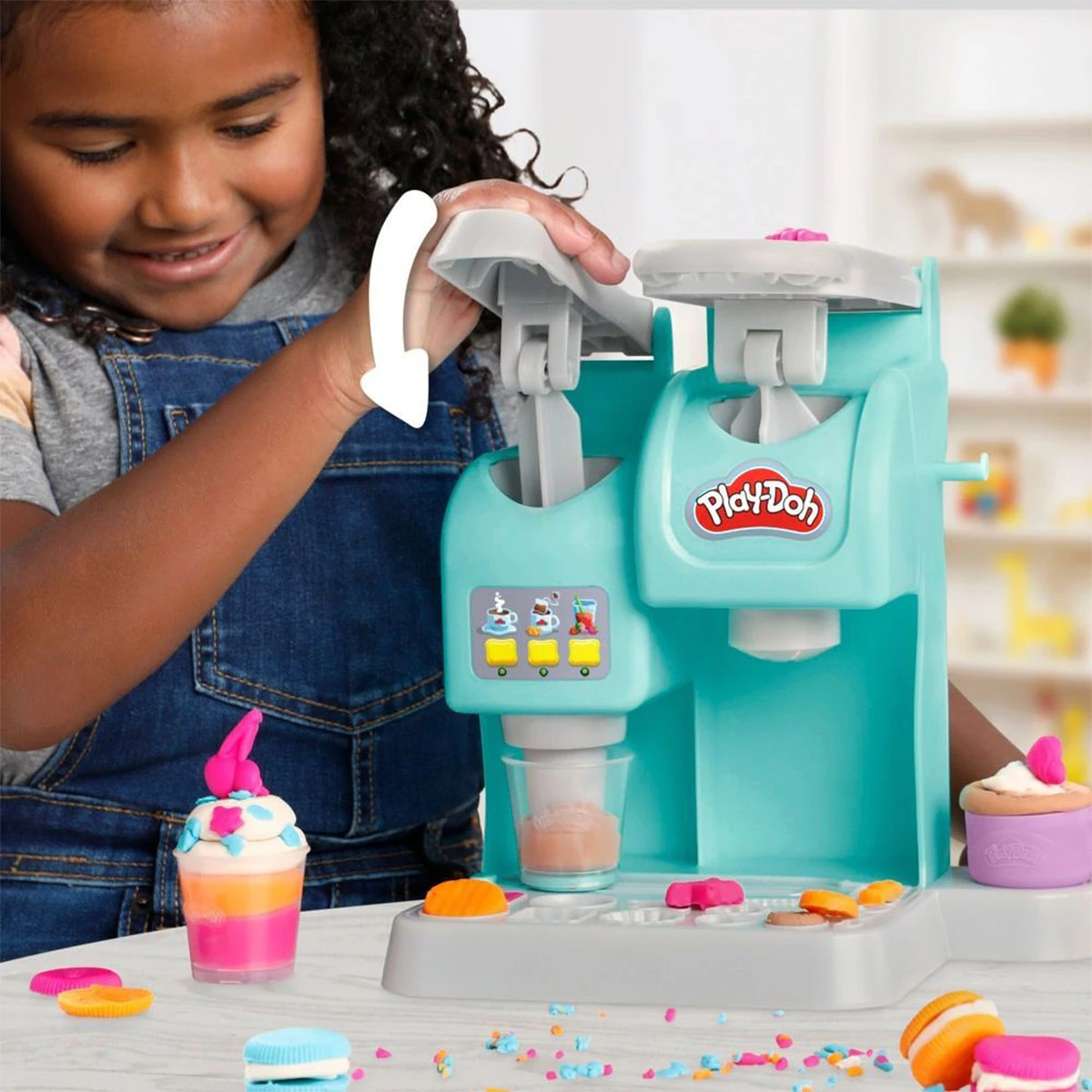 SET DE MASAS MOLDEABLE PLAY DOH KITCHEN CREATIONS SÚPER CAFETERÍA - 5