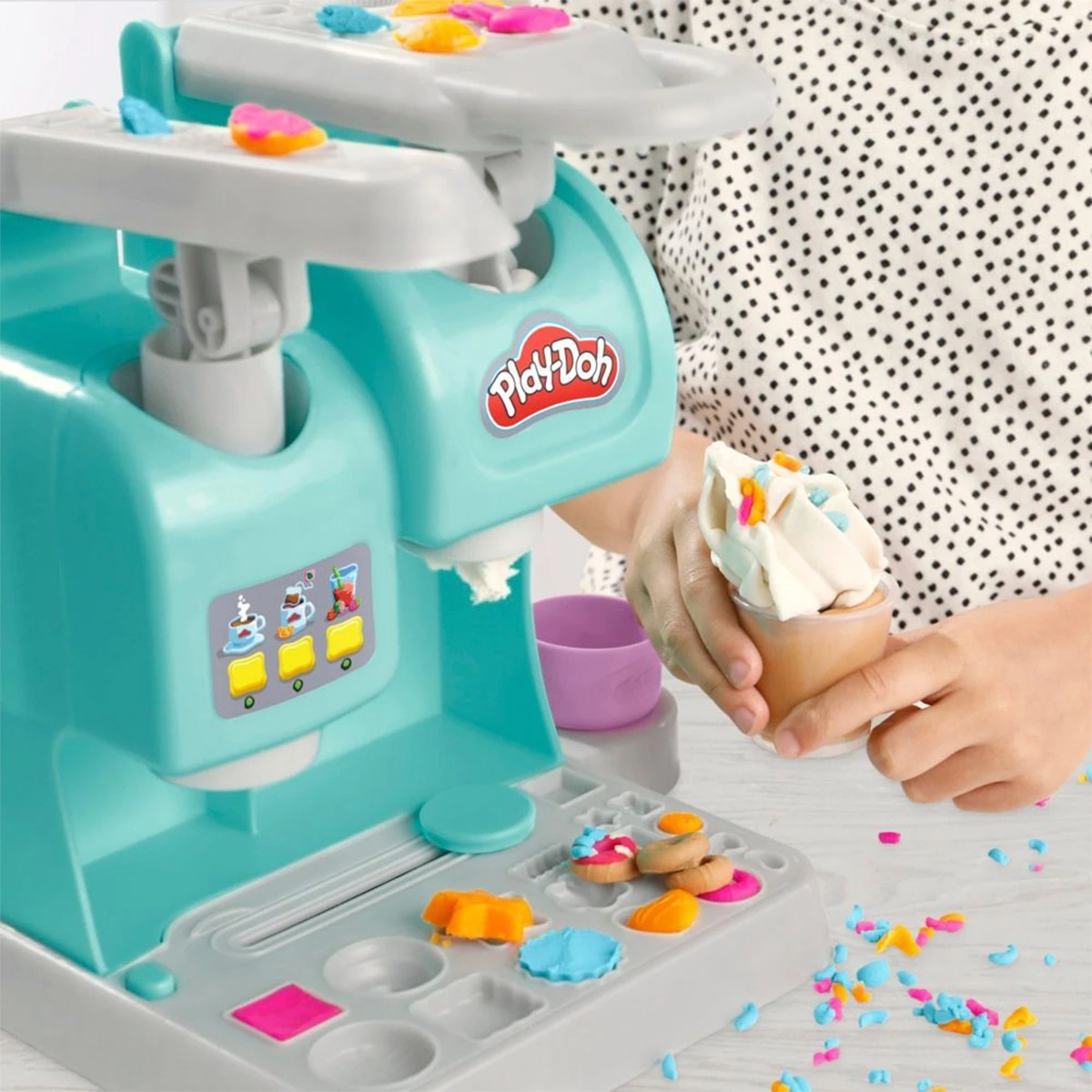 SET DE MASAS MOLDEABLE PLAY DOH KITCHEN CREATIONS SÚPER CAFETERÍA - 6