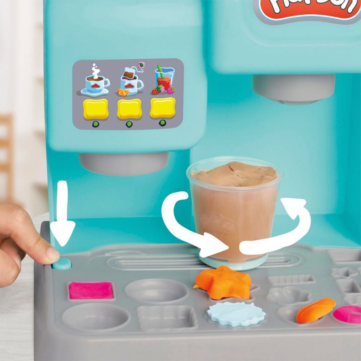 SET DE MASAS MOLDEABLE PLAY DOH KITCHEN CREATIONS SÚPER CAFETERÍA - 9