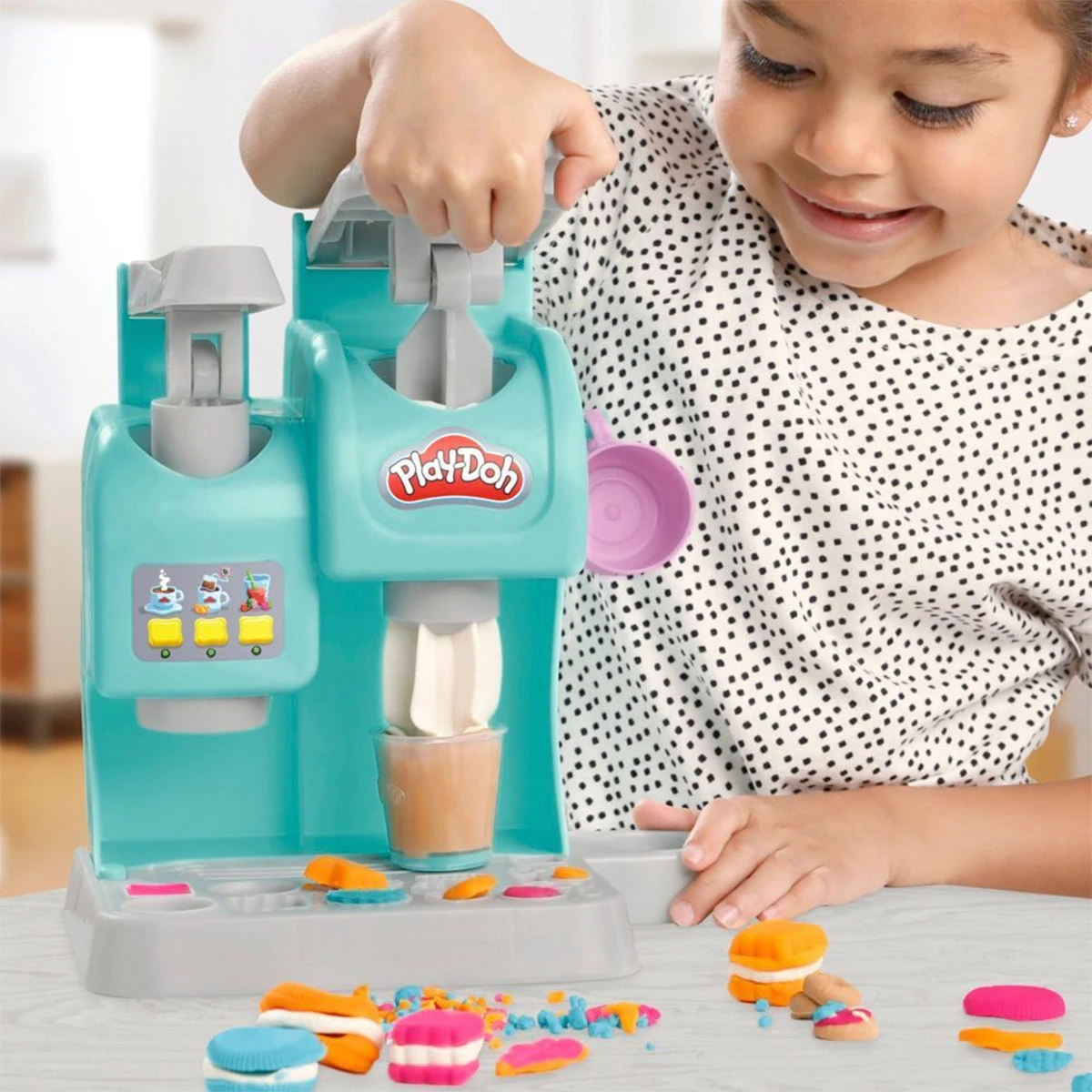 SET DE MASAS MOLDEABLE PLAY DOH KITCHEN CREATIONS SÚPER CAFETERÍA - 10