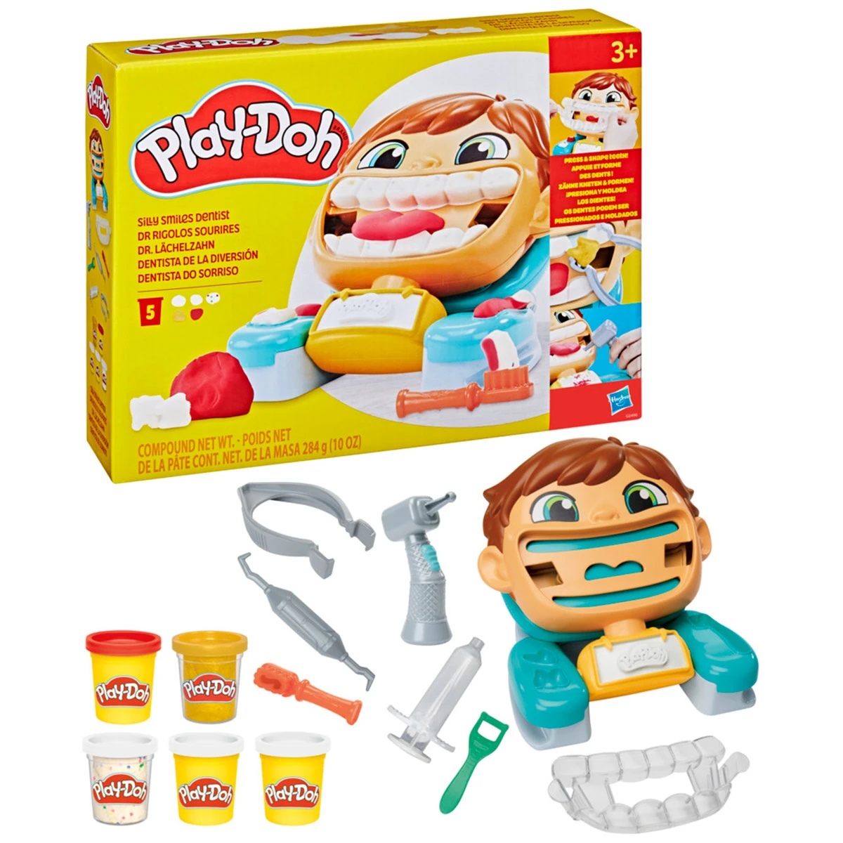 SET DE MASAS MOLDEABLE PLAY DOH DENTISTA DE LA DIVERSIÓN - 1