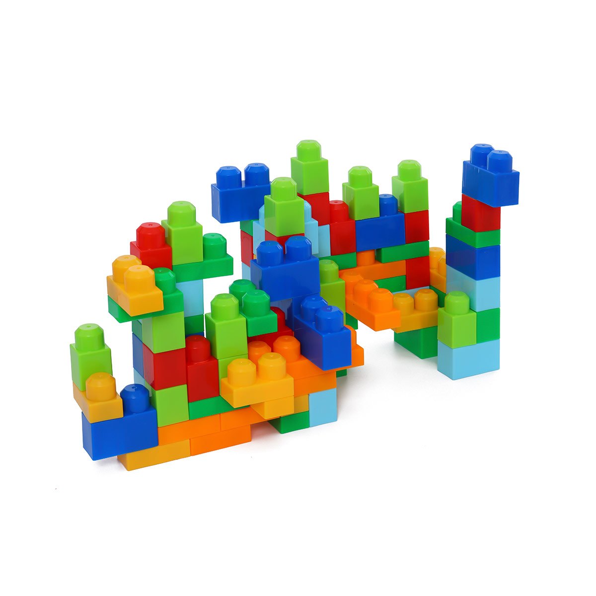 BLOQUES DE CONSTRUCCIÓN HAPPY LINE MAXI BLOQUES EN BOLSA 80 PIEZAS  - 4