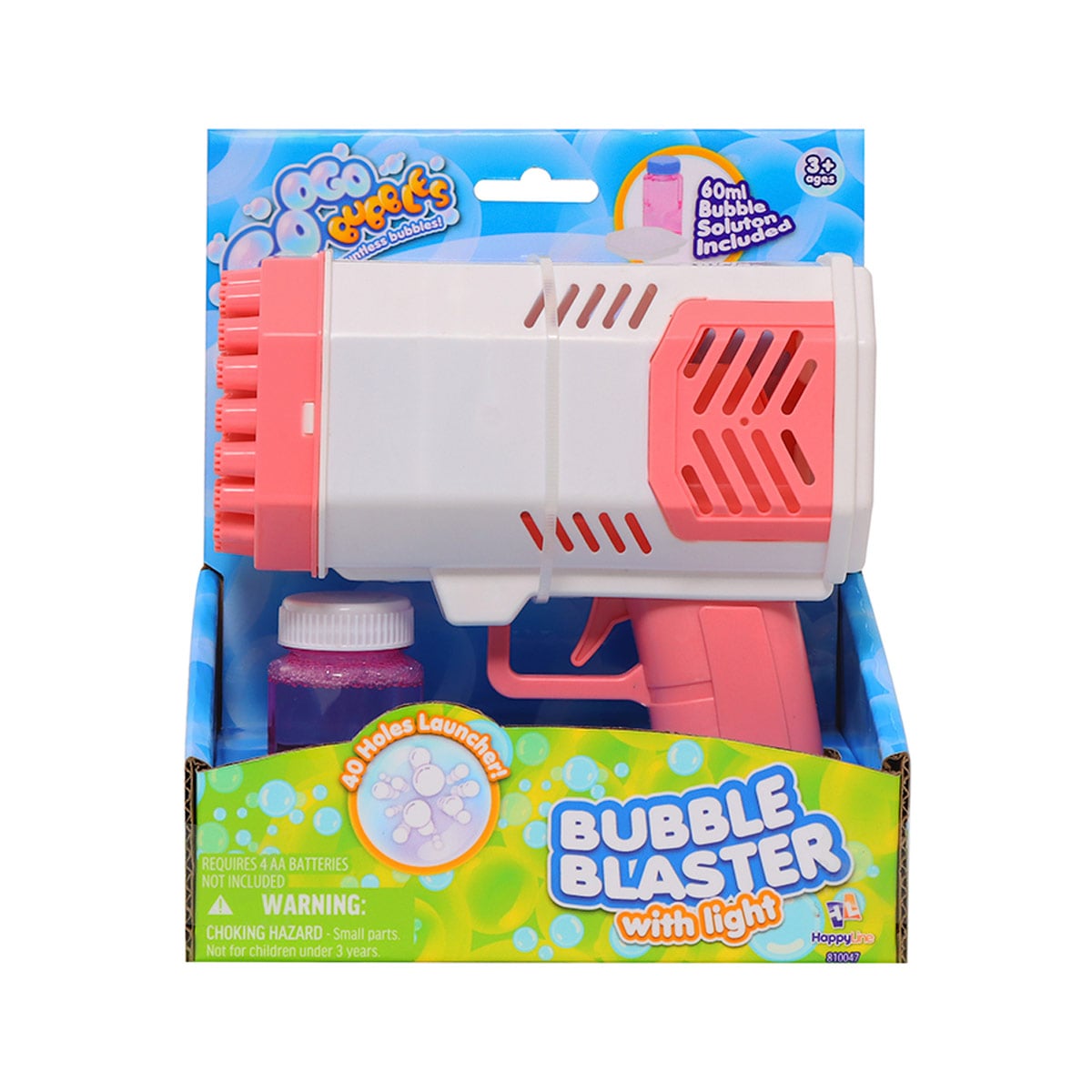 BLASTER DE BURBUJAS HAPPY LINE SOLUCIÓN DE BURBUJAS 60 ML - 1