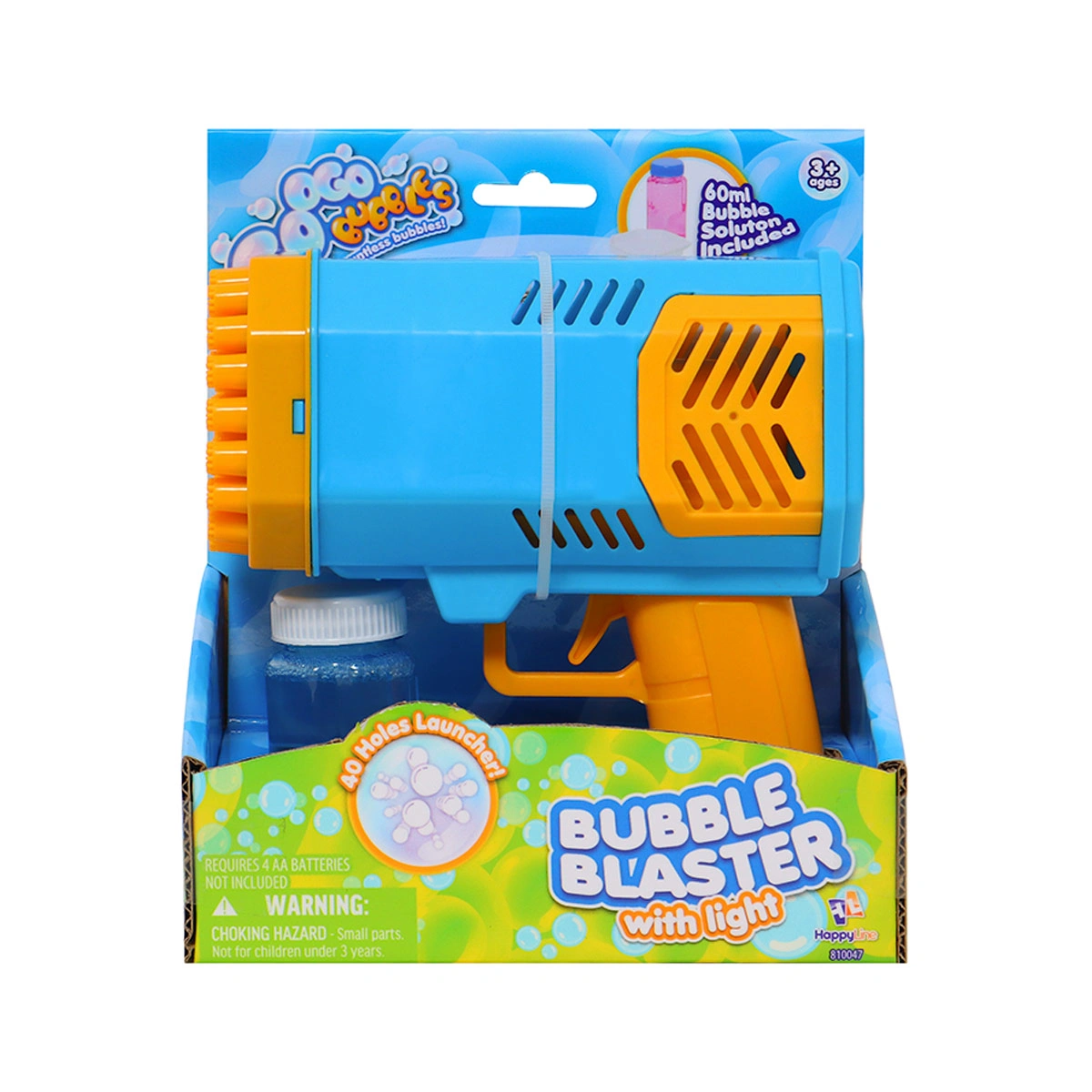 BLASTER DE BURBUJAS HAPPY LINE SOLUCIÓN DE BURBUJAS 60 ML - 2