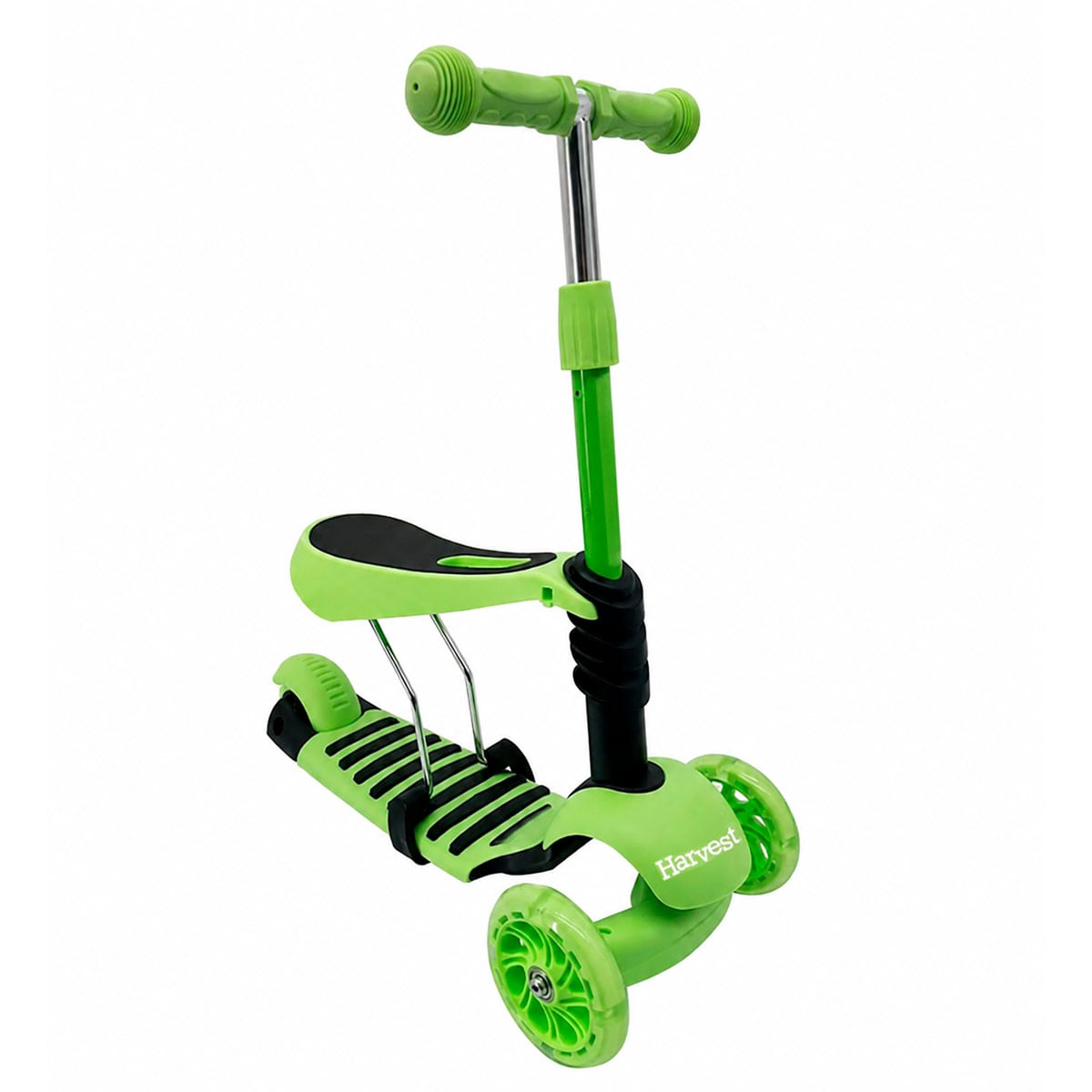 SCOOTER HARVEST 3 EN 1 CON LUCES PARA NIÑOS VERDE - 1