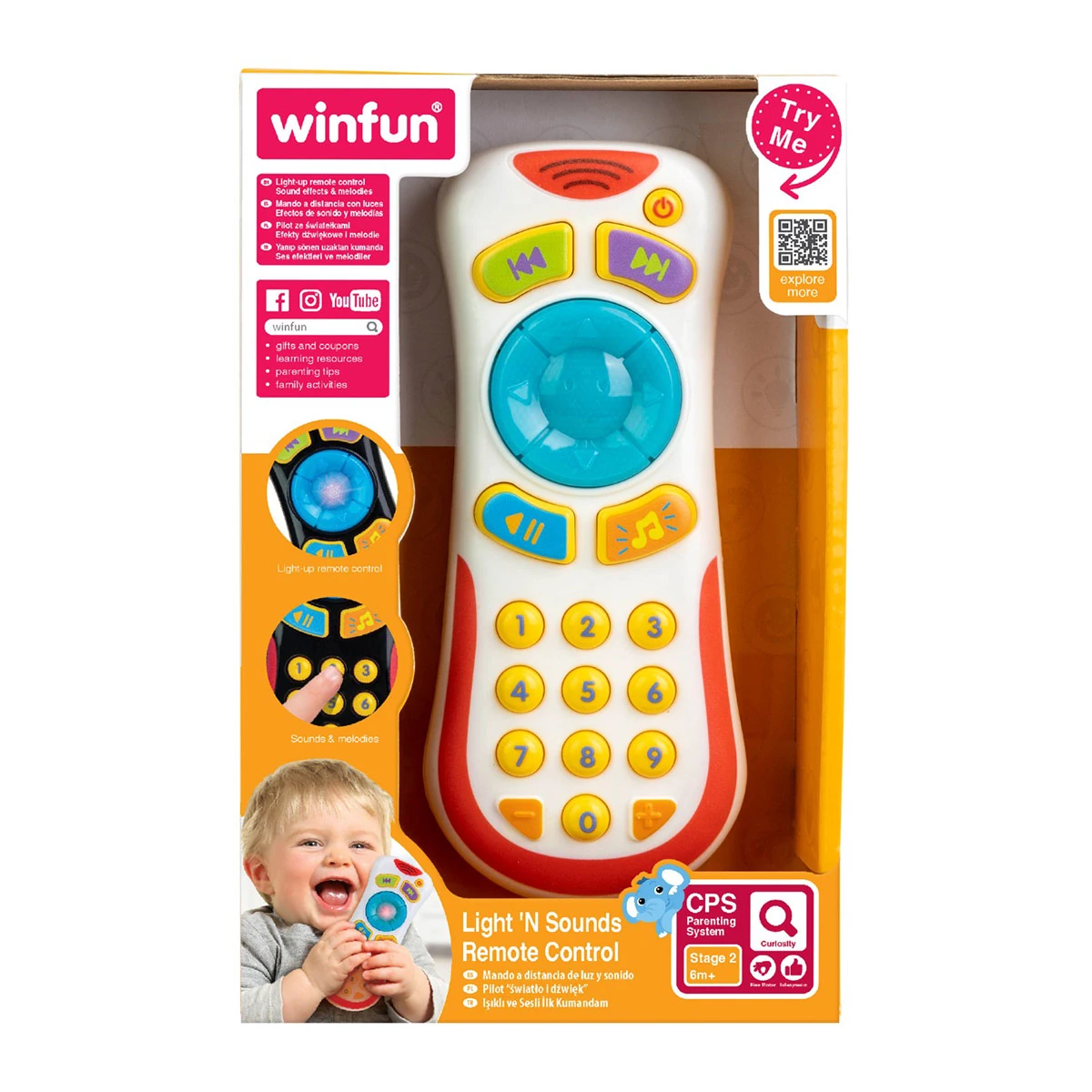 JUGUETE DIDÁCTICO WIN FUN CONTROL A DISTANCIA CON LUZ Y SONIDO - 1