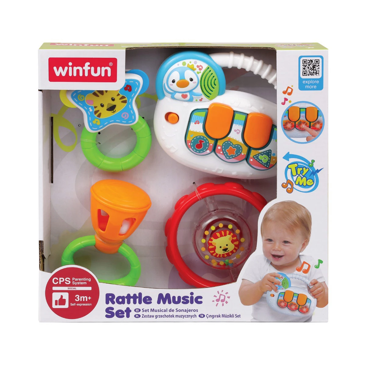 JUGUETE DIDÁCTICO WINFUN SET DE MÚSICA TECLADO - 1