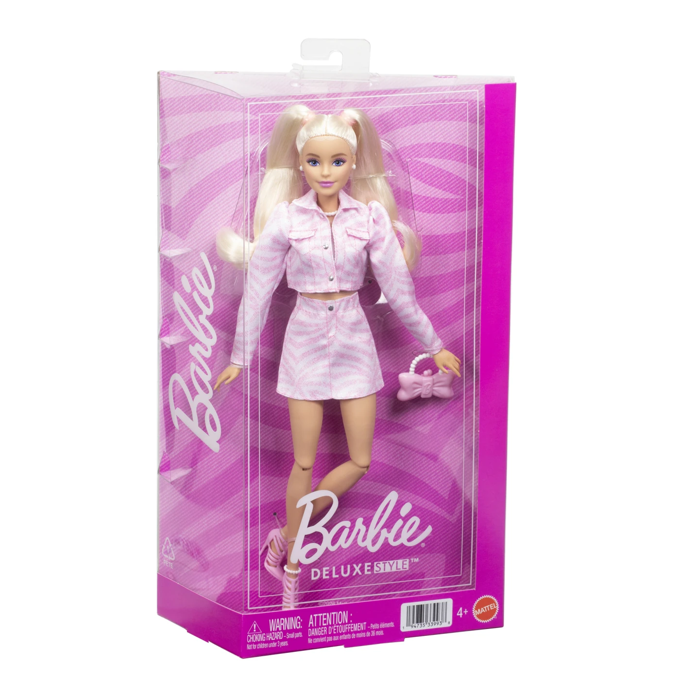 MUÑECA BARBIE FASHIONISTA DELUXE STYLE CHAMARRA ROSA - 1