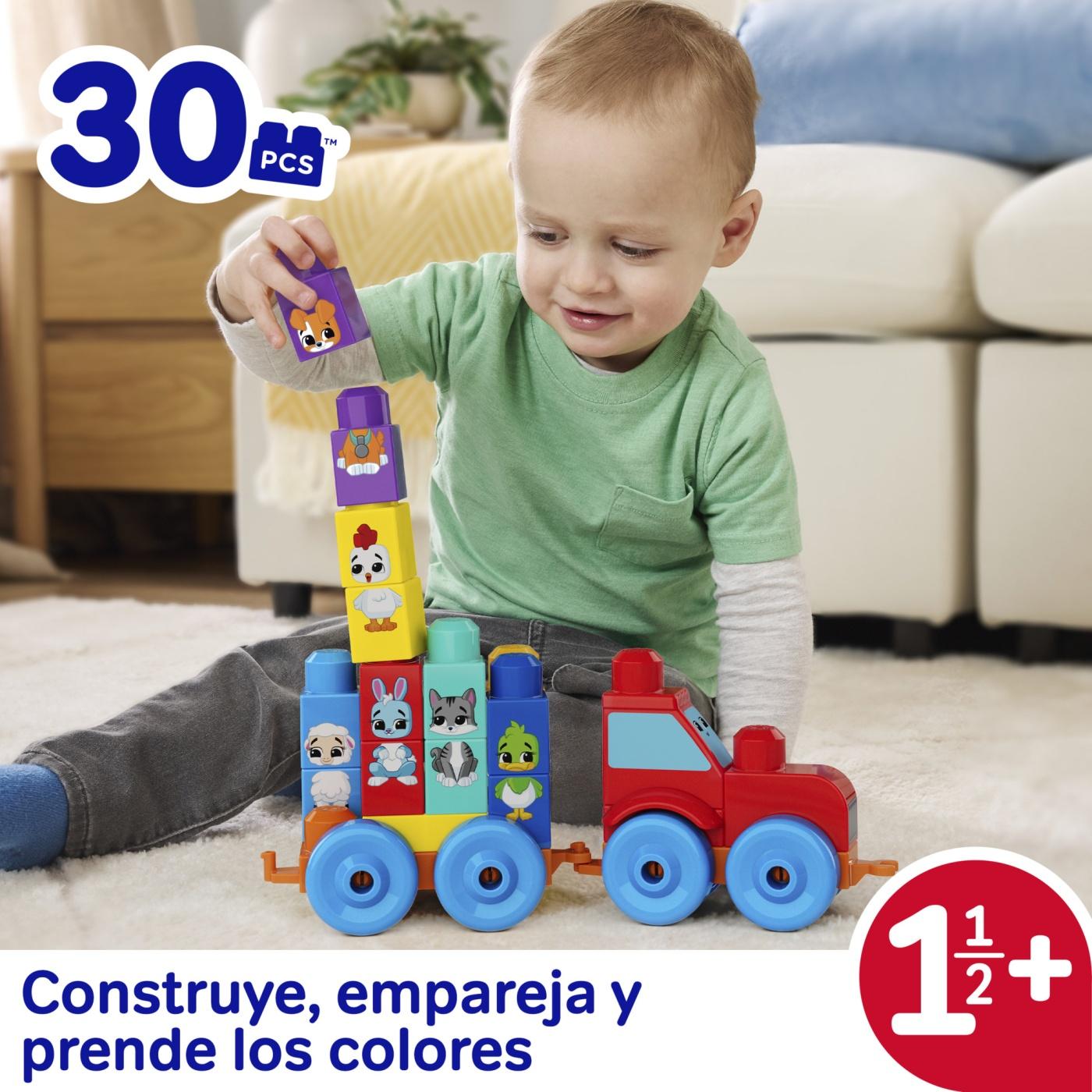 BLOQUES CONSTRUCCIÓN MEGA BLOKS TRACTOR ANIMALITOS ARMA Y COMBINA - 2