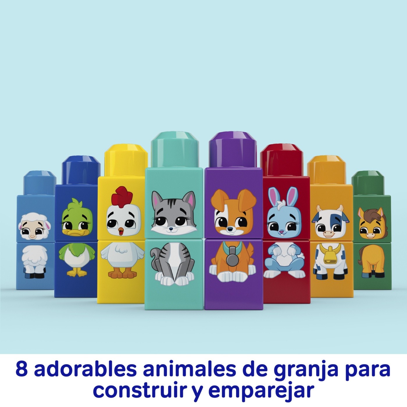 BLOQUES CONSTRUCCIÓN MEGA BLOKS TRACTOR ANIMALITOS ARMA Y COMBINA - 5