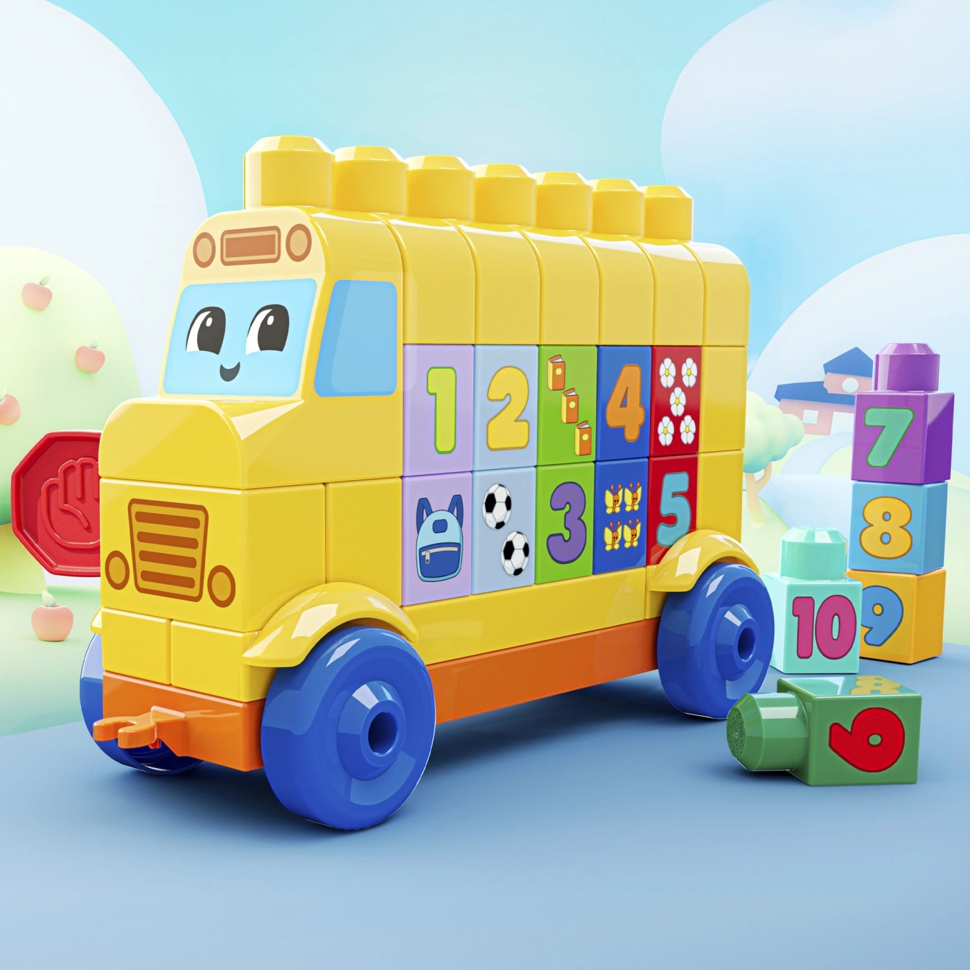 AUTOBÚS DE NÚMEROS ARMA Y CUENTA MEGA BLOKS - 3