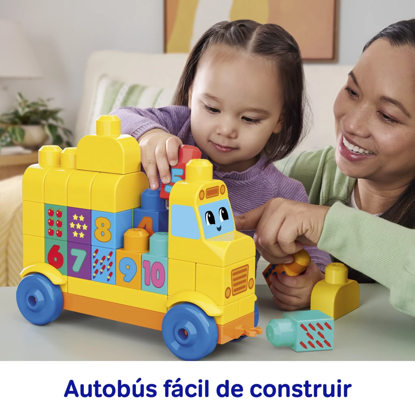 AUTOBÚS DE NÚMEROS ARMA Y CUENTA MEGA BLOKS - 7