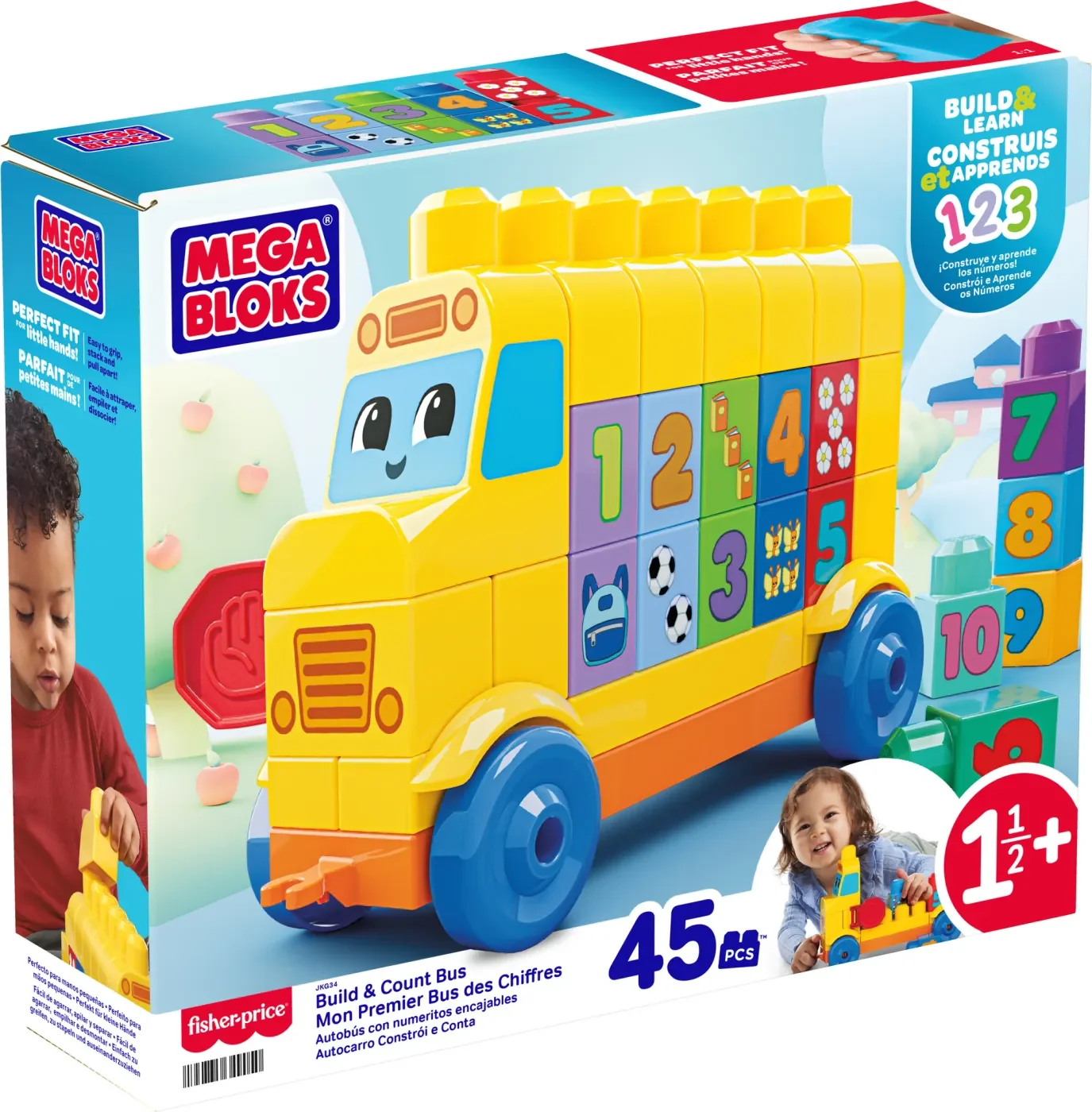 AUTOBÚS DE NÚMEROS ARMA Y CUENTA MEGA BLOKS - 8