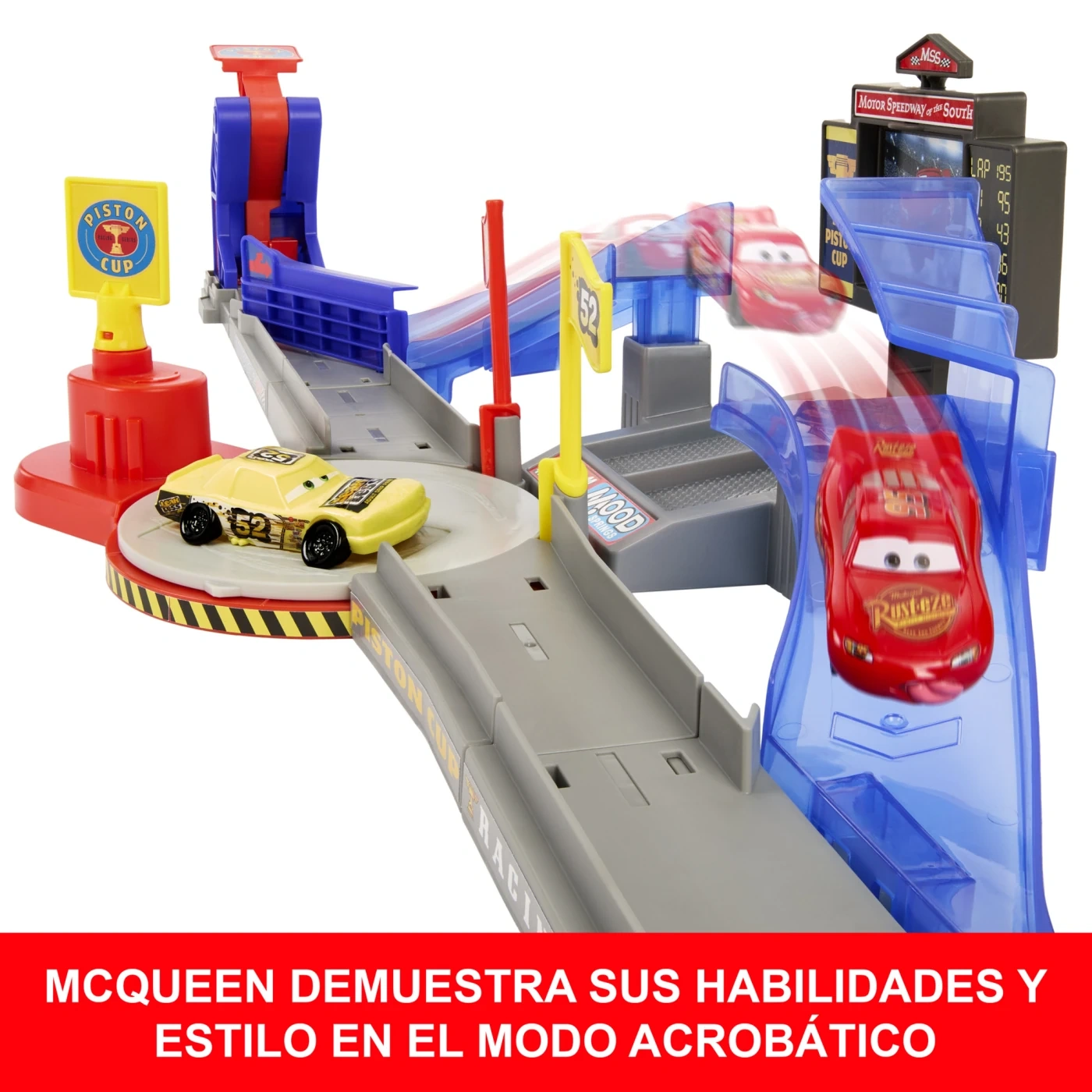 PISTA DE ACROBACIAS DE LA COPA PISTÓN CARS DE DISNEY Y PIXAR - 9