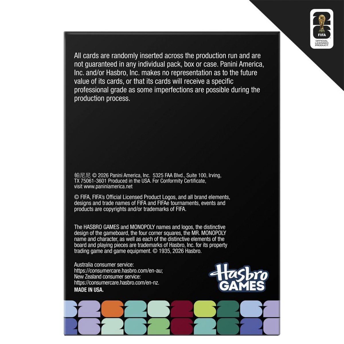 JUEGO DE MESA MONOPOLY PANINI PRIZM CARTAS COLECCIONABLES COPA MUNDIAL DE LA FIFA - 6