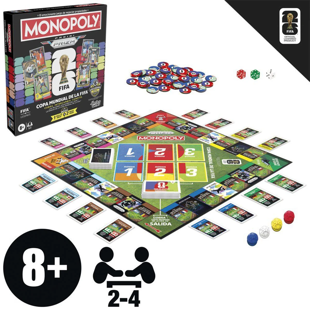 FIFA JUEGO DE MESA MONOPOLY PANINI PRIZM COPA MUNDIAL DE LA FIFA - 2