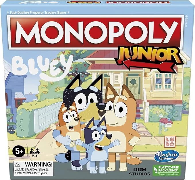 MONOPOLY JUNIOR BLUEY F5687  - 1