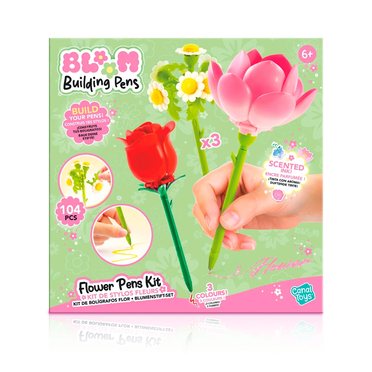 CANAL TOYS LAPICERO ARMABLE FLOR 3 UND - 3