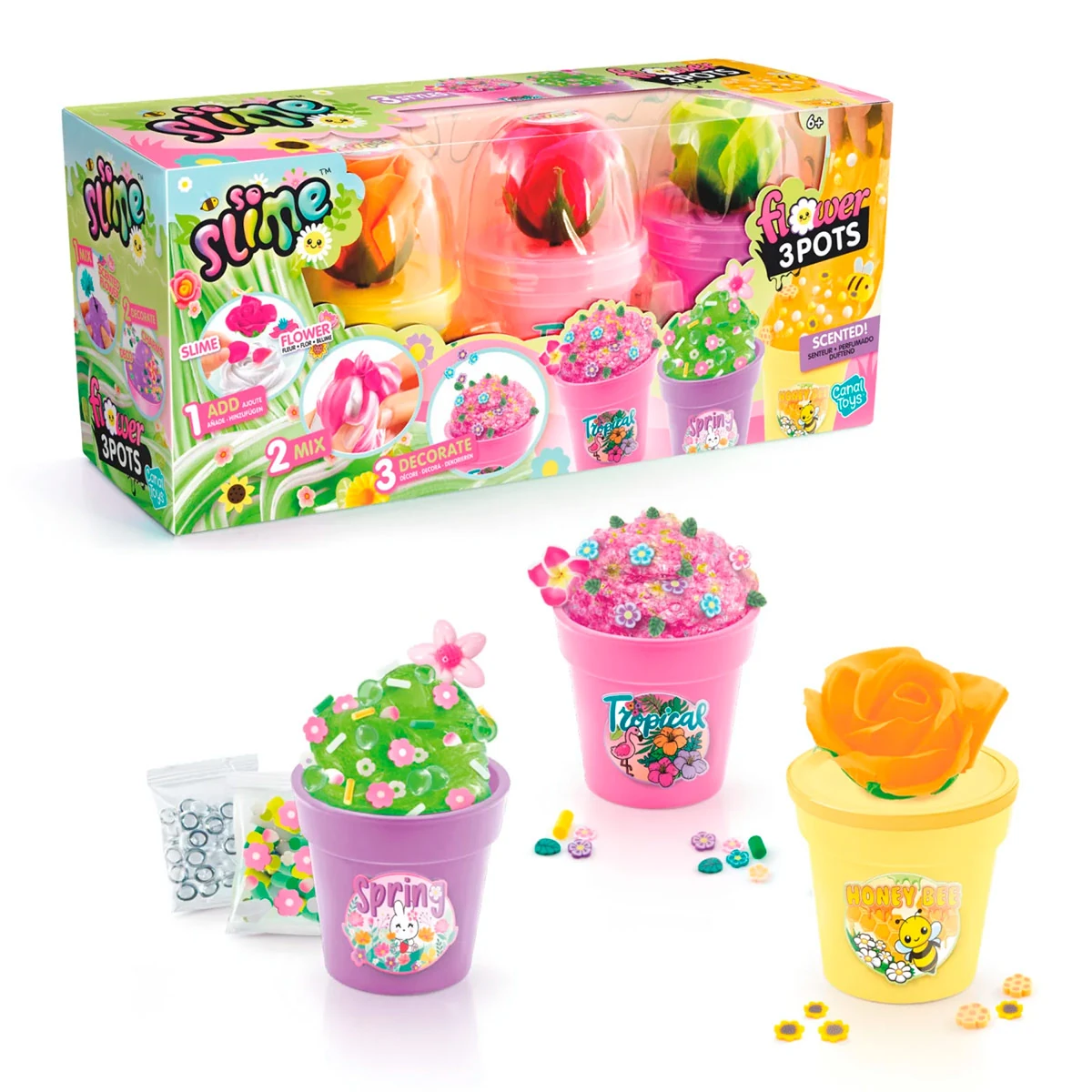 CANAL TOYS SLIME 3 MACETAS - 1