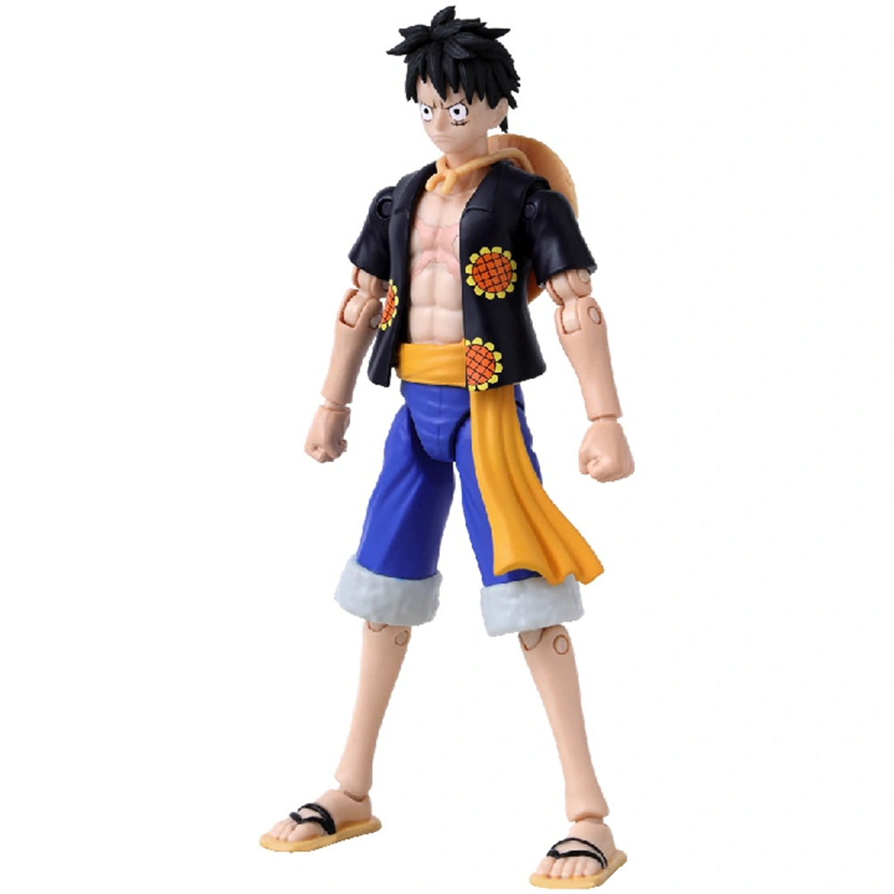 FIGURA DE ACCIÓN BANDAI ONE PIECE 37007 - MONKEY D LUFFY DRESSROSA VERSION 7TH WAVE 16CM - 2