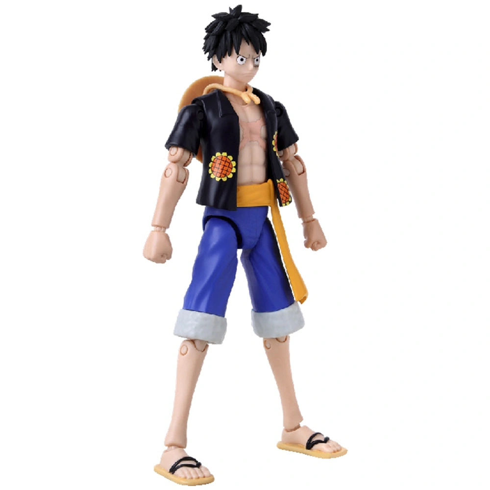 FIGURA DE ACCIÓN BANDAI ONE PIECE 37007 - MONKEY D LUFFY DRESSROSA VERSION 7TH WAVE 16CM - 3