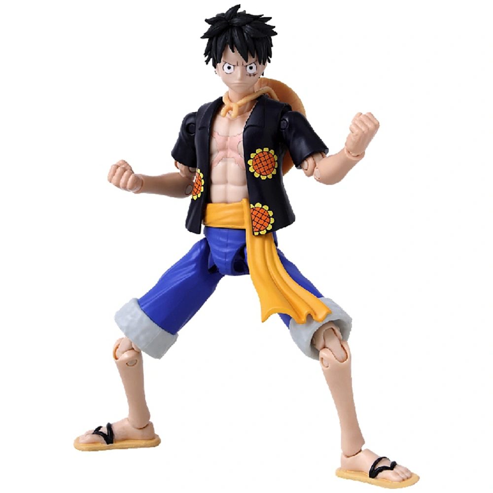 FIGURA DE ACCIÓN BANDAI ONE PIECE 37007 - MONKEY D LUFFY DRESSROSA VERSION 7TH WAVE 16CM - 4