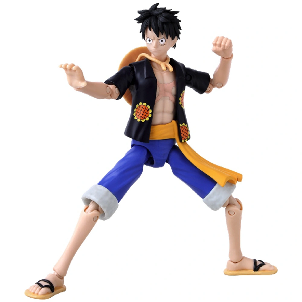 FIGURA DE ACCIÓN BANDAI ONE PIECE 37007 - MONKEY D LUFFY DRESSROSA VERSION 7TH WAVE 16CM - 5