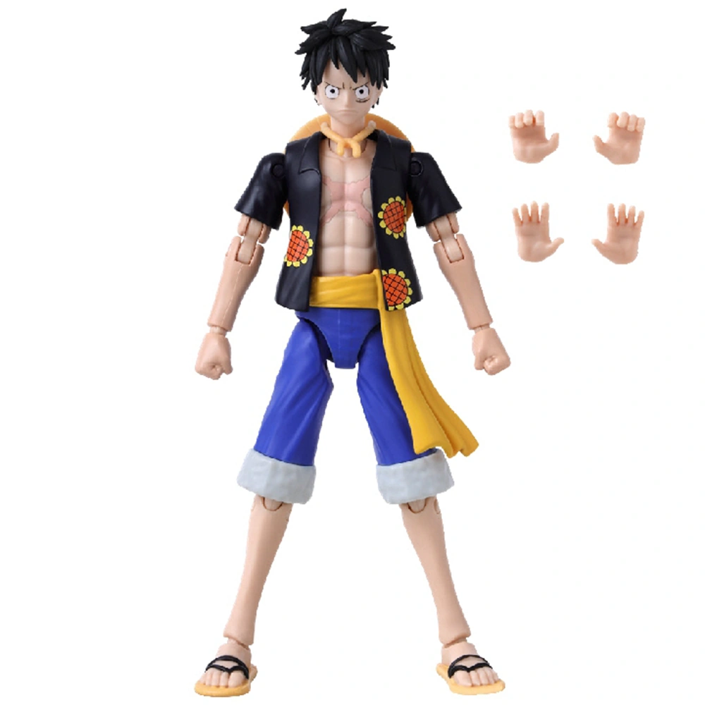 FIGURA DE ACCIÓN BANDAI ONE PIECE 37007 - MONKEY D LUFFY DRESSROSA VERSION 7TH WAVE 16CM - 6