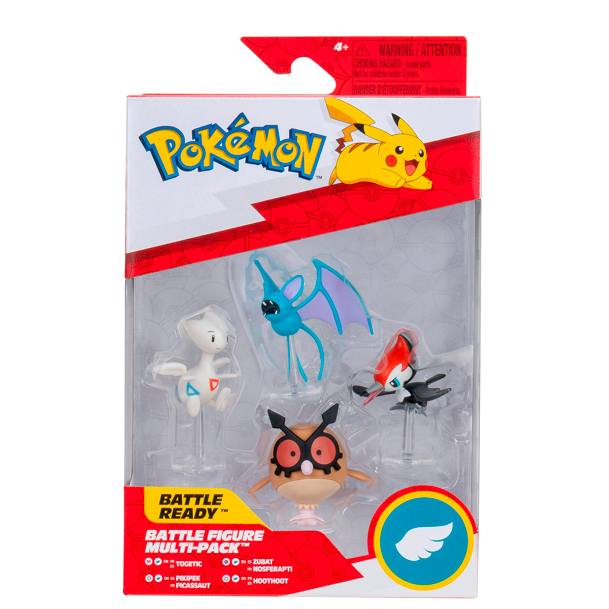 PACK X4 FIGURAS DE ACCIÓN BANDAI POKEMON PKW4377 - ROWLET, ROSELIA, FLAPPLE, ODDISH - 2