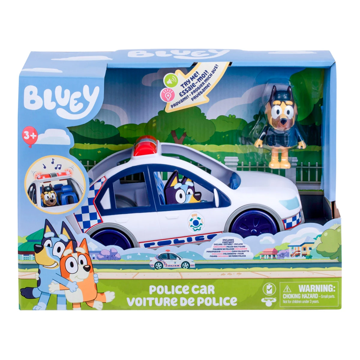 VEHÍCULO CON FIGURA POLICIAL BLUEY - 1