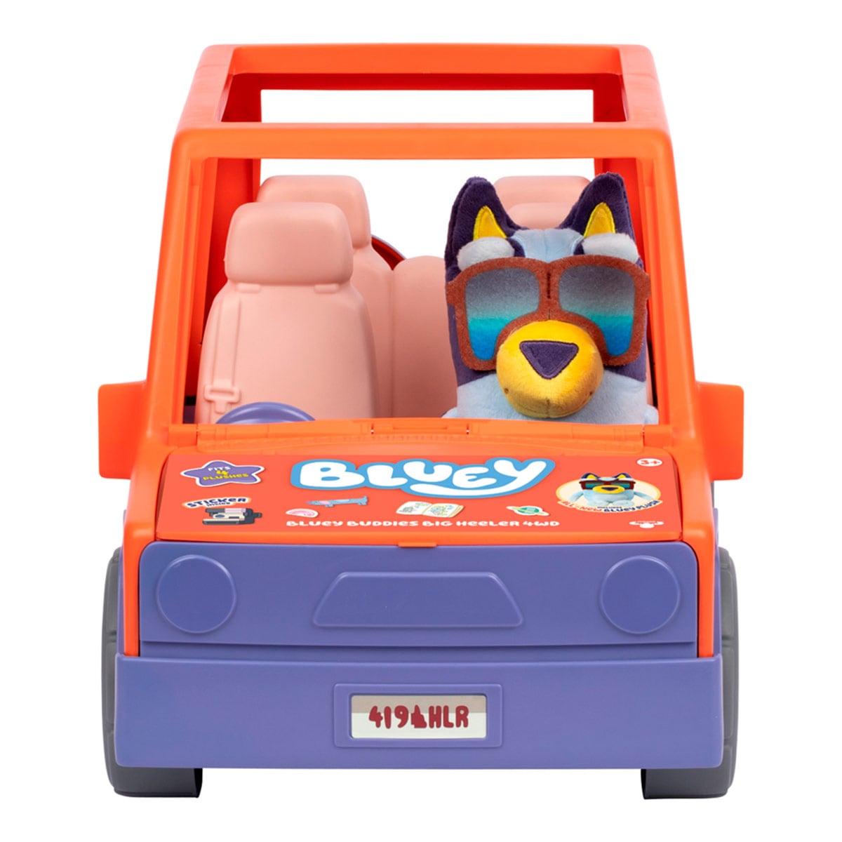 VEHÍCULO GRANDE 44CM CON PELUCHE BLUEY  - 2