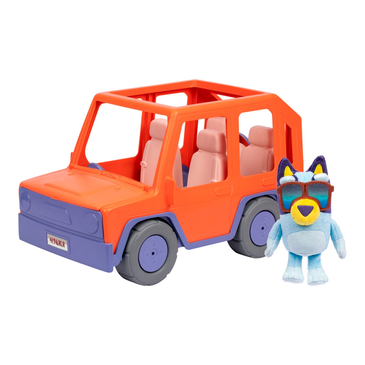 VEHÍCULO GRANDE 44CM CON PELUCHE BLUEY  - 3