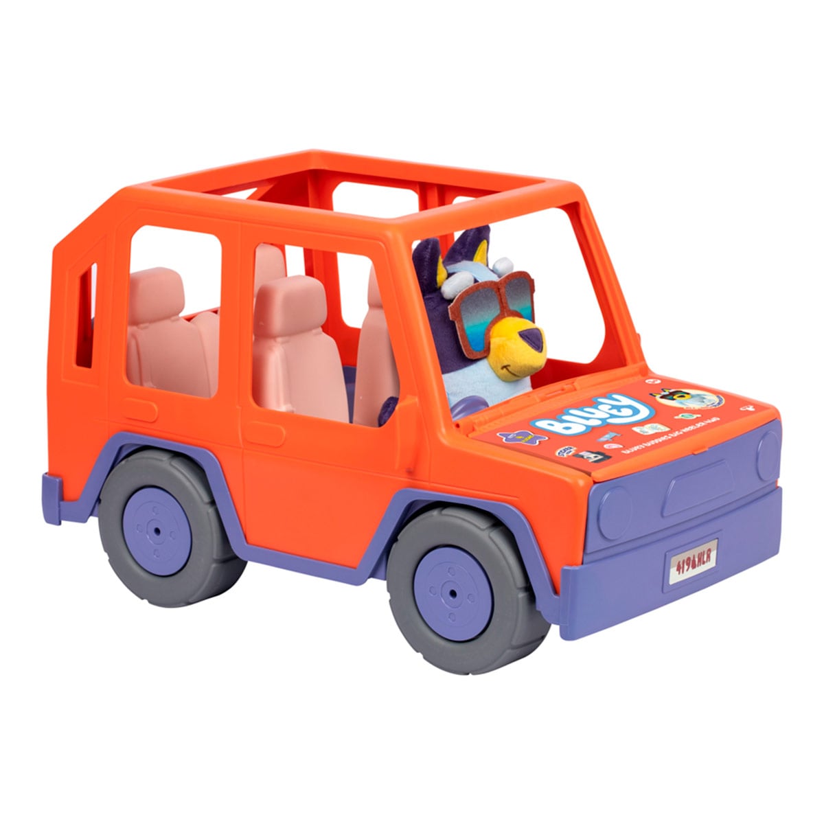 VEHÍCULO GRANDE 44CM CON PELUCHE BLUEY  - 5